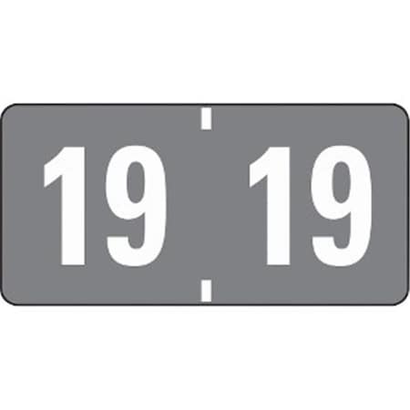 Smead Smead Manufacturing 68319 Label Etyj 2019; 500 Per Roll - Gray 68319